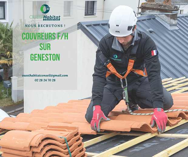 Ouest Habitat Couverture recrute des couvreurs