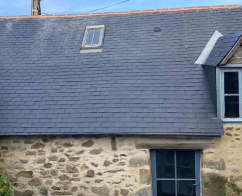 Ouest Habitat Couverture - Réalisations toiture en ardoise naturelle