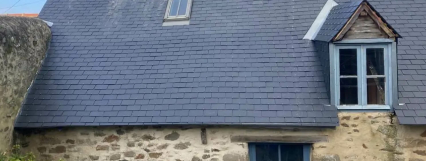Ouest Habitat Couverture - Réalisations toiture en ardoise naturelle