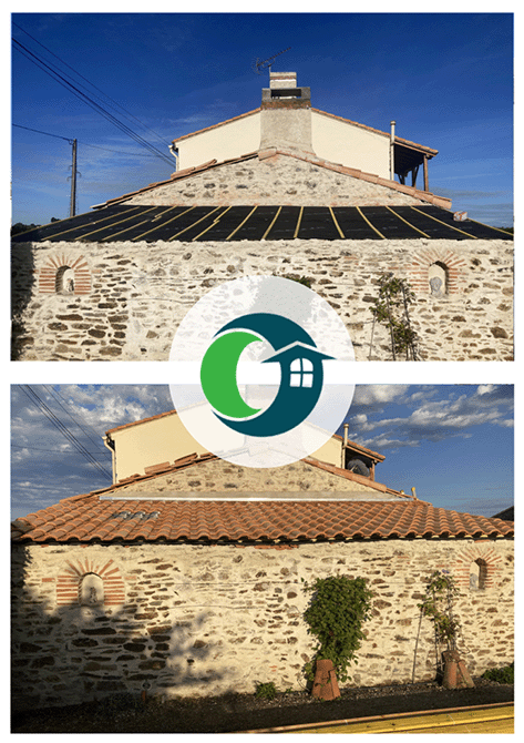 Ouest Habitat Couverture - Refection de toiture avec un pare-pluie conforme au DTU